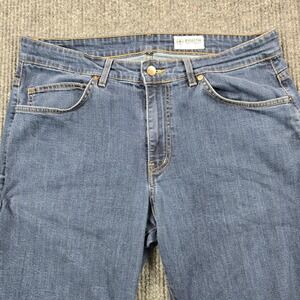 Aviator Jeans Mens 38x30 Blue Medium Wash Straight Fit Stretch Denim Made USA